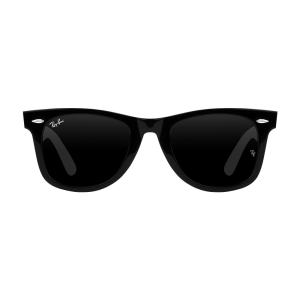 Ray-Ban Classic Wayfarer Premium Sunglasses – Iconic Matte Gloss Black